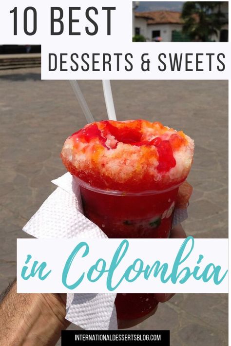 Colombian Desserts, Columbian Recipes, Colombian Recipes, Colombian Cuisine, International Desserts, Cuban Food, Tasty Desserts, America Food, Colombian Food