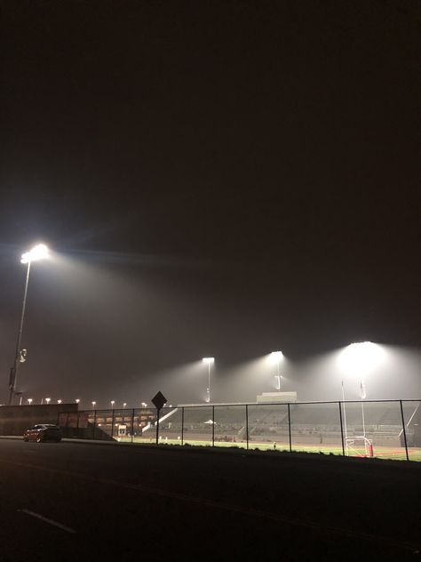 A field lit in misty lights Night Adventures, Stadium Lights, Stadium Lighting, Soccer Stadium, Sports Stadium, Baseball Field, Soccer Field, Soccer, Lighting