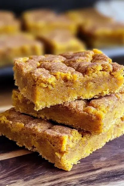 Pumpkin Pie Snickerdoodle Bars, Snickerdoodle Pumpkin Bars, Pumpkin Bar Recipes Easy, Chewy Pumpkin Bars, Pumpkin Snickerdoodle Bars, Pan Bars, Easy Pumpkin Bars, Snickerdoodle Blondies, Cinnamon Bars