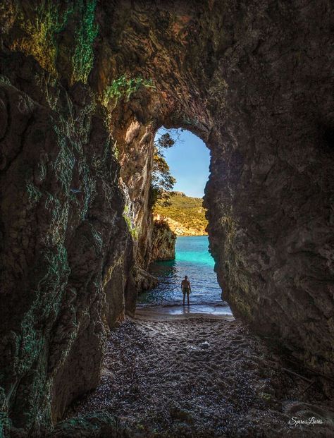 Palaiokastritsa Corfu, Beach Cave, Vacation Wishes, Corfu Island, Greece Beach, Santorini Travel, Corfu Greece, Venice Italy Travel, Mykonos Greece