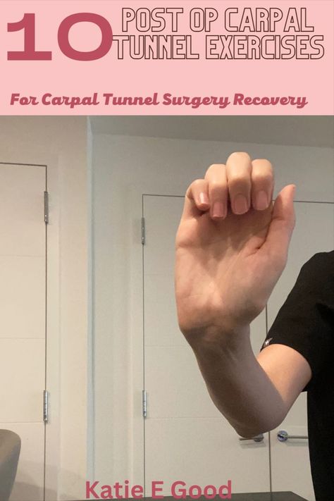 post op carpal tunnel exercises Carpal Tunnel Surgery Recovery, Exercises For Carpal Tunnel, Knee Physical Therapy Exercises, Carpal Tunnel Remedies, Hand Therapy Exercises, Nerve Pain Remedies, Carpal Tunnel Exercises, Knee Replacement Exercises, Carpal Tunnel Surgery