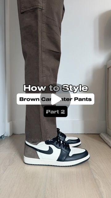 Quentin Harris on Instagram: "How I would style brown carpenter pants 🟤 part 2️⃣
.
.
.
#ootd #outfits #outfit #outfitinspiration #outfitinspo #outfitoftheday #outfitideas #mensfashion #menstyle" Dark Brown Jeans Outfit Mens, Brown Carpenter Pants Outfit Men, Brown Pants Men Outfit, Mens Brown Pants Outfit, Tan Pants Outfit Men, Carhartt Pants Outfit Men, Brown Cargo Pants Outfit Men, Outfit With Brown Pants, Carpenter Pants Outfit Men