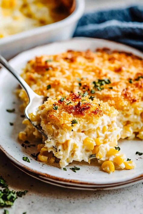 Easy Creamy Corn Casserole Meals To Make With Cornbread, Corn Bake Recipe, Corn Bake Casserole, Corn Cornbread Casserole, Spicy Corn Casserole, Shoepeg Corn Casserole, Corn Bake, Cheesy Corn Casserole, Creamy Corn Casserole