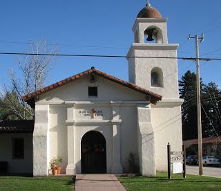 My sister Doreen and I followed the Mapquest directions right to the plaza on School Road. There - as promised - was Mission Santa Cruz. W... Small Apartment Sofa, California Missions, The Plaza, My Sister, California, Road, House Styles, Architecture