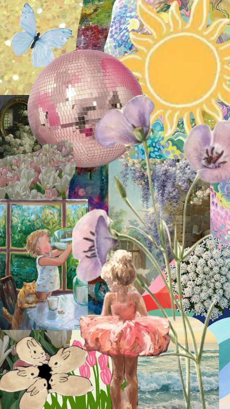 #collage￼ #art #artspo #innerchild #aesthetic #childhood #pink #happy #weirdart #classicalaesthetic Childhood Poster Design, Happy Collage, Childhood Collage, Happy Childhood Aesthetic, Memory Collage, Kids Collage, Childhood Art, Nostalgia Art, Painting Collage