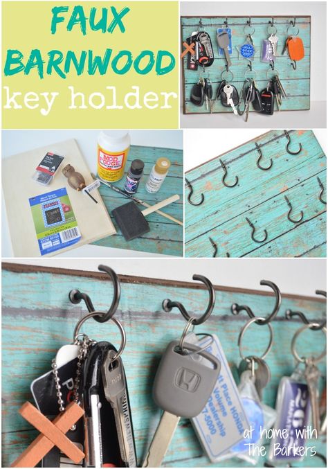 Schlüsselbrett Diy Key, Paint White, Key Holders, Craft Corner, Crafty Diy, Mod Podge, Diy Projects To Try, Jewelry Holder, Crafts To Do