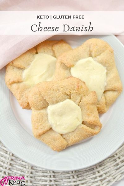 Keto Cheese Danish | Skip Starbucks and make your own low carb keto cheese danish! High in flavor, low in carbs and full of flavor! | Gluten Free Cheese Danish | Easy Keto Breakfast | Visit trinakrug.com/keto-recipes Keto Cheese Danish, Easy Cheese Danish, Cheese Danish Recipe, Cheese Danish, Low Carb Sweeteners, Keto Cheese, Easy Cheese, Danish Food, Carb Foods