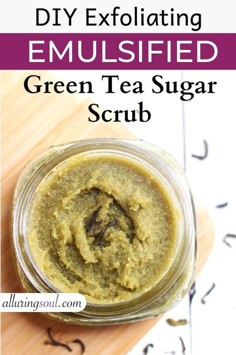 Emulsified Sugar Scrub Recipe, Frankincense Anti Aging, Emulsified Sugar Scrub, Cleaning Face, Diy Eye Cream, Green Tea Face, Sugar Scrub Recipe, Scrub Recipe, Rosehip Seed Oil