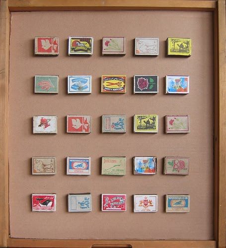 Through the French eye of design: Boxes Shadow Box Frames Ideas, Matchbox Crafts, Custom Typography, Cafe Shop Design, Travel Things, Matchbox Art, Shadow Box Art, Postage Stamp Art, Nothing At All