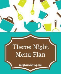 Theme Night Menu Plan - Our theme night menu assigns a food category to each night, then I choose our meals based on what is in our fridge & pantry that week. Great for busy school nights! Fridge Pantry, Weekly Menu Planning, Are We There Yet, Fast Food Menu, Healthy Menu, Menu Plan, Dinner Themes, Freezer Cooking, Weekly Menu