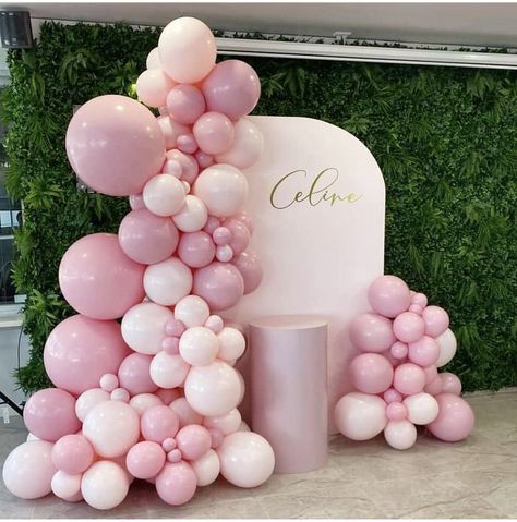 Ide Mubarak, Baby Shower Balloon Arch, Baby Shower Decorations Neutral, 1st Birthday Girl Decorations, Birthday 5, Ballerina Birthday Parties, 21st Party, Paris Birthday, Barbie Birthday Party