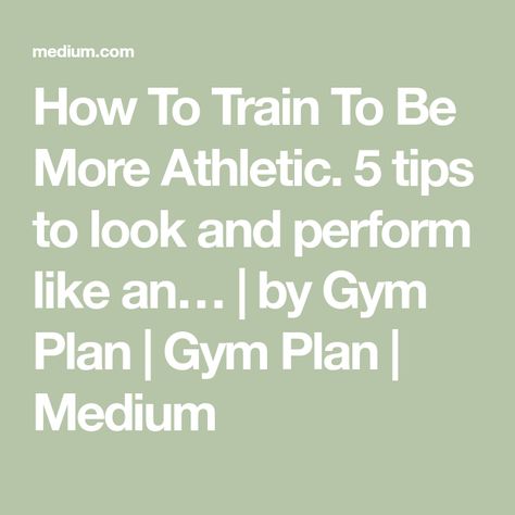 How To Train To Be More Athletic. 5 tips to look and perform like an… | by Gym Plan | Gym Plan | Medium One Arm Row, Hanging Leg Raises, Stability Ball Exercises, Gym Plan, Ligaments And Tendons, Face Pulls, Hamstring Curls, Hiit Training, Bad Posture