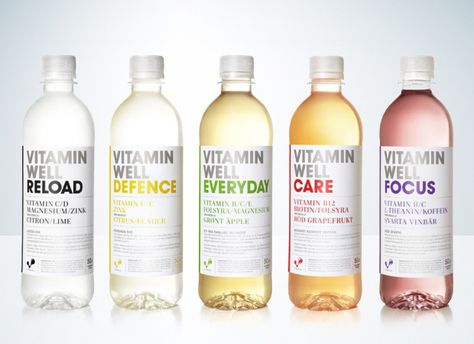 Before & After: Vitamin Well - The Dieline - Sports Drink Packaging, Medical Packaging, Functional Beverage, Medicine Packaging, Water Packaging, Drinks Packaging Design, Juice Packaging, Sports Drink, Food Packaging Design