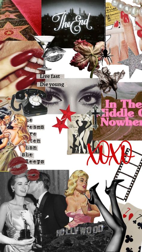 Hollywood Collage, Die Young, Pretty And Cute, Old Hollywood, Cute Wallpapers, Hollywood, Collage