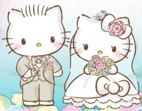 Hello Kitty & Dear Daniel Wedding Hello Kitty And Dear Daniel Wedding, Hello Kitty Married, Dear Daniel Hello Kitty, Hello Kitty And Dear Daniel, Hello Kitty Dear Daniel, Kawaii Wedding, Hello Kitty Wedding, Dear Daniel, Hello Kitty Vans