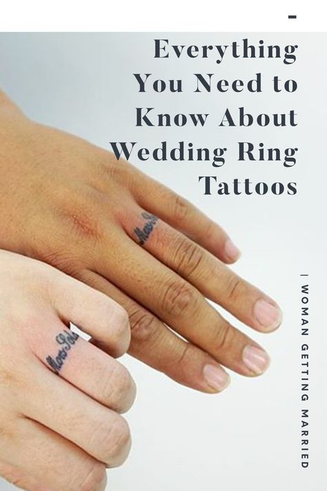 14 Impossibly Sweet Ideas for Wedding Ring Tattoos Wedding Ring Tattoos, Ring Tattoo Designs, Wedding Band Tattoo, Rings Tattoo, Ring Tattoo, Wedding Ring Tattoo, Tattoo Wedding Rings, Ring Finger Tattoos, Sweet Ideas