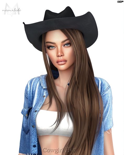 Ts4 Cowboy Hat, Sims 4 Cc Headwear, The Sims 4 Cowgirl Cc, Sims 4 Cc Hair Accessories Patreon, Sims 4 Cc Country Clothes Patreon, Sims 4 Cc Cowgirl Hat, Sims Cc Cowgirl, Sims 4 Cowgirl Hat, Hats Cc Sims 4