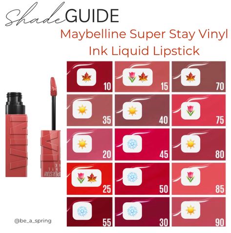 Cool Winter Color Analysis, Maybelline Vynil Ink Swatches, Cool Winter Lipstick Colors, True Autumn Color Palette Lipstick, True Winter Makeup Products, Maybelline Vinyl Ink Unrivaled, Maybelline Vinyl Ink Swatches, Maybelline Super Stay Vinyl Ink Swatches, Maybelline Ink Vinyl