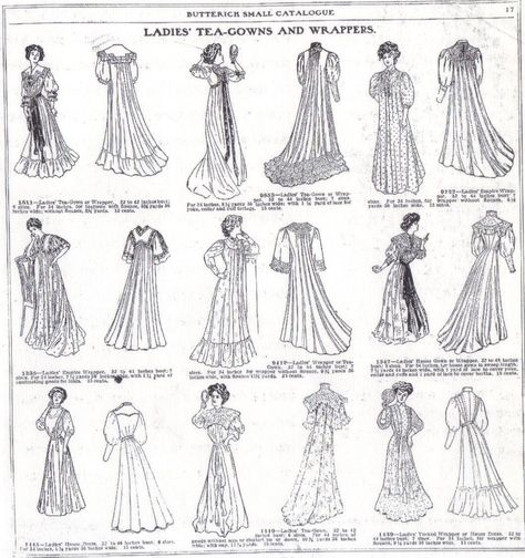 Edwardian Dress Pattern, Edwardian Tea Gown, Tea Gown, 1900s Fashion, Aesthetic Dress, Edwardian Dress, 20th Century Fashion, Gown Pattern, 19th Century Fashion