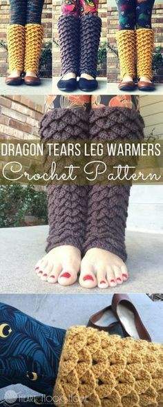 Crocodile Crochet Stitch, Unique Crochet Projects Free, Crocodile Crochet, Leg Warmers Crochet Pattern, Leg Warmers Pattern, Crochet Boot Cuffs, Crochet Leg Warmers, Diy Slippers, Confection Au Crochet