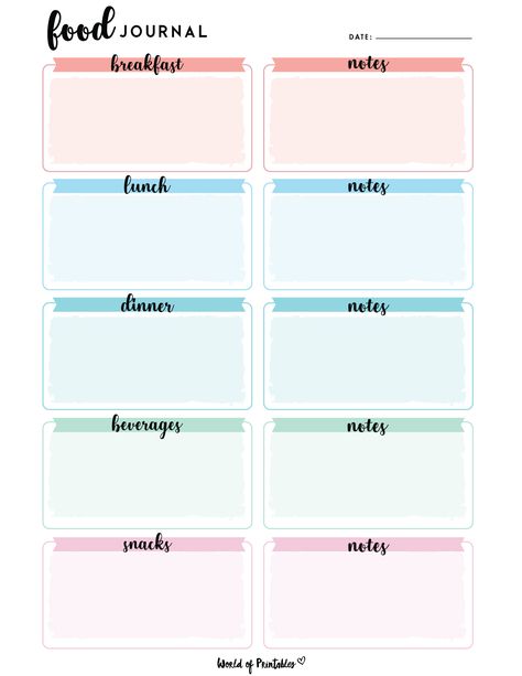 Free Printable Food Log, Food Tracker Printable, Food Log Printable, Food Journal Printable, Food Diary Printable, Daily Food Journal, Food Journal Template, Diary Printable, Food Diary Template