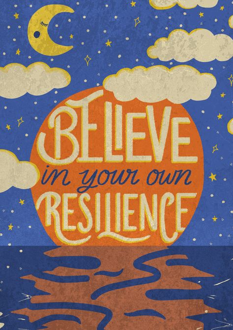 You can do so much more than you give yourself credit for  #illustration #handlettering #lettering #typography Resilience Illustration, Lettering Graphic Design, Give Yourself Credit, Cards Painting, Jay Kay, Lettering Typography, Spiritual Artwork, Night Messages, Good Night Messages