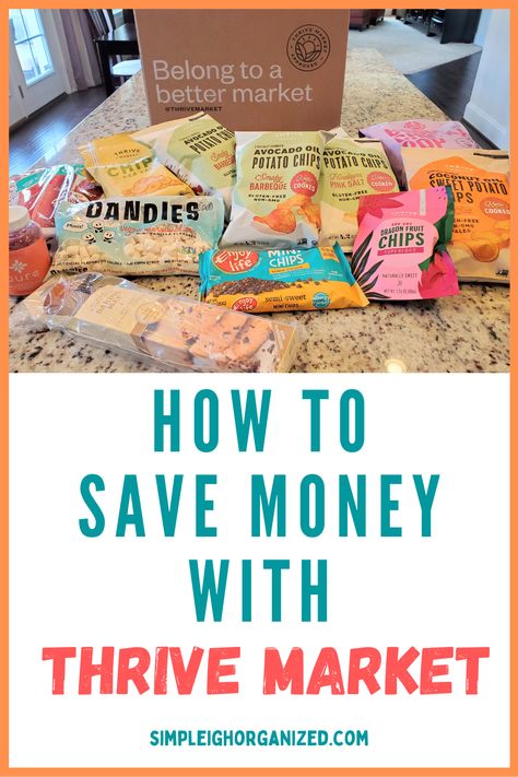 save on groceries with Thrive Market Budget Grocery Shopping, Avocado Chips, Organize Closet, Deep Cleaning Checklist, Money Saving Recipes, Living On A Dime, Save On Foods, Organize Kitchen, Organized Pantry