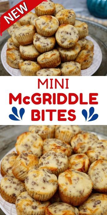 Say goodbye to mundane breakfasts and hello to a world of delightful flavors with these scrumptious Mini McGriddle Bites! Packed with sausage, cheese, and sweet maple syrup, this breakfast recipe will transform your mornings into something extraordinary. Give it a try and let the good times roll with every bite. Click the link to view the full recipe! Egg Muffin Tins Breakfast, Breakfast Casserole For Camping, 4 Ingredient Breakfast Muffins, Quick Breakfast Ideas For A Crowd, Easy Breakfast Board, Egg Muffin Bites, Leftover Meals Ideas, Mini Meals Ideas Healthy, Easy Sweet Breakfast Ideas Quick