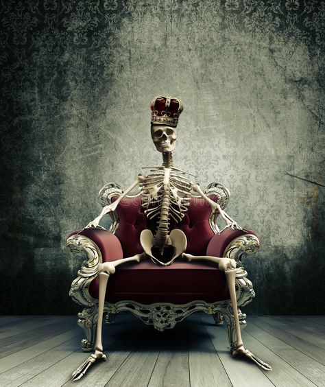 Skeleton king. Skeleton sitting on a baroque chair #Sponsored , #Sponsored, #Ad, #king, #baroque, #sitting, #Skeleton Skeleton Sitting, Skeleton King, Human Bones, Skeleton, Bones, Royalty, Rug, Human