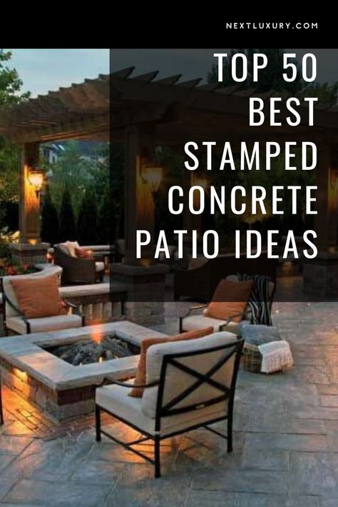 Italian Slate Stamped Concrete, Concrete Patio With Hot Tub, Slate Stamped Concrete, Patio With Hot Tub, Luxury Man Cave, Stamped Concrete Patio Ideas, Stamped Concrete Patio Designs, Concrete Patio Ideas, Masculine Home