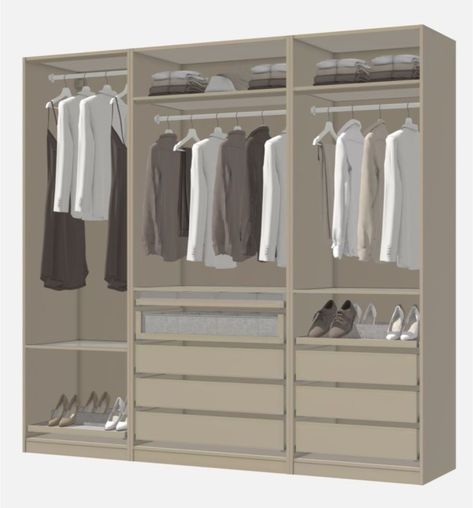 Beige ikea pax wardrobe open Wardrobe Open, Ikea Pax Wardrobe, Pax Wardrobe, Ikea Pax, Wardrobe