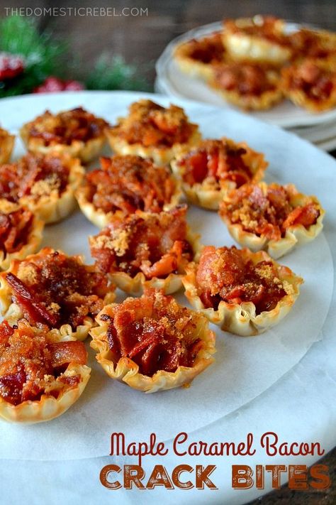 Caramel Bacon, Dinner Mexican, Maple Caramel, Healthy Steak, Chicken Diet, Phyllo Cups, Breakfast Board, Bacon Appetizers, Recipes Lunch