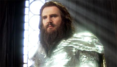 Well I always said he was a God! Liam Neeson as Zeus in The Clash of The Titans. God Character, October Song, Aqua Konosuba, Clash Of The Titans, Blood Brothers, The Titans, Pandora Avatar, Film Clips, Liam Neeson