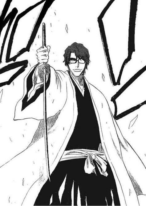 Sosuke Aizen Aizen Sosuke, An Anime, Anime Character, Bleach, Black And White, Anime, White, Black