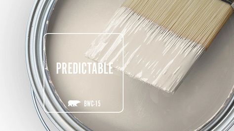 BWC-15 PREDICTABLE | Behr Paint Colors Behr Crisp Linen Paint, Mushroom Bisque Paint Behr, Translucent Silk Behr Paint, Behr Kitchen Colors, Behr Paint Pallets For Home, Behr Paint Colors For Living Room, Behr Kitchen Wall Colors, Behr Taupe Paint Colors, Creamy Mushroom Behr Paint