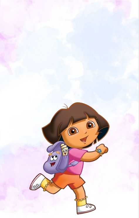 Dora The Explorer Costume, Dora Wallpaper, Dora Cartoon, Dark Wedding Invitations, Explorer Costume, Dora Diego, Cake Stickers, Birthday Makeup Looks, Mini Photo Frames