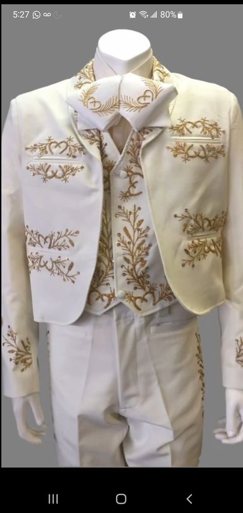 Charro Suit Men, Mexican Wedding Suit, White Charro Suit, Queer Suit, Mariachi Quinceanera Dress, Mariachi Wedding, Metallic Suit, Mariachi Suit, Charro Outfit