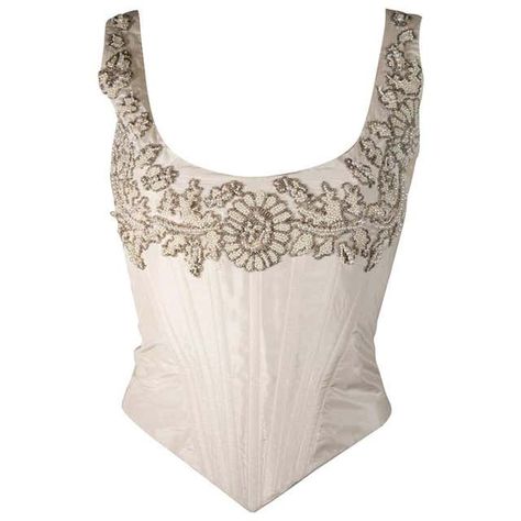 1stDibs: Antique and Modern Furniture, Jewelry, Fashion & Art White Bustier Top, White Silk Top, Silk Corset, White Bustier, White Corset Top, Babydoll Shirt, Embellished Shirt, Corset Shirt, Corset Tops