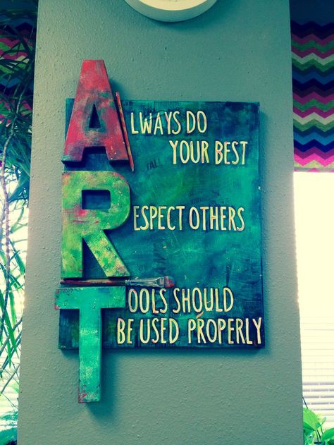 Art room rules- High School | art room ideas Art Room Rules, High School Art Room, Art Classroom Organization, Art Room Posters, Art Classroom Management, Classe D'art, Classroom Wall Decor, Art Classroom Decor, Art Rules