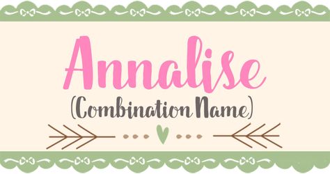 All about the name Annalise: Meaning, origin, and popularity of Annalise. What does Annalise mean? Click for more information about the name Annalise and thousands of other baby names. Annalise Name Meaning, Female Names, Name Meaning, Names With Meaning, Baby Things, Girl Names, Company Names, Baby Names