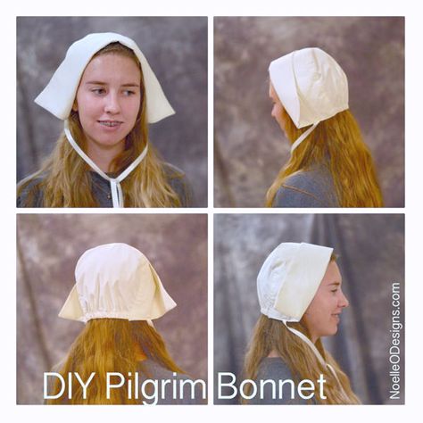 9 FREE PILGRIM HAT and bonnet templates. I searched the web and found 9 excellent DIYS on how to make a paper or fabric Thanksgiving pilgrim hat. Craft them out of Felt, fabric or paper and paper plates. Girl or boy hats. by Press Print Party! #pilgrimhat #thanksgiving #costume Pilgrim Bonnet, Diy Bonnet, Indian Headband, Pioneer Bonnet, Pilgrim Costume, Hat Template, Sewing Hats, Pilgrim Hat, Sewing Templates