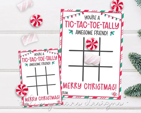 Holiday Candies, Christmas Game, Class Gift, Holiday Candy, Neighbor Gifts, Holiday Gift Tags, Winter Break, Game Card, Tic Tac Toe