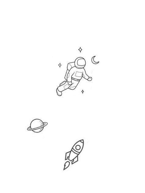 Small Rocket Ship Tattoo, Small Spaceman Tattoo, Tiny Astronaut Tattoo, Simple Rocket Tattoo, Rocket Ship Tattoo Simple, Space Fine Line Tattoo, Minimal Space Tattoo, Mini Astronaut Tattoo, Small Astronaut Tattoo