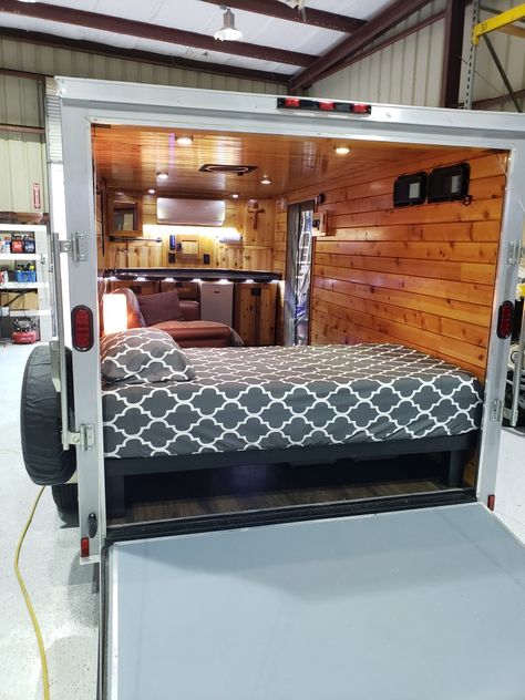 Camping Enclosed Trailer, Diy Tiny Camper Trailer, Convert Trailer To Camper, Car Trailer Camper Conversion, Enclosed Trailer Conversion Toy Hauler, Diy Enclosed Trailer Camper, Utility Trailer Camper Conversion, Cargo Trailer Camper Conversion Diy, Trailer Conversion To Camper