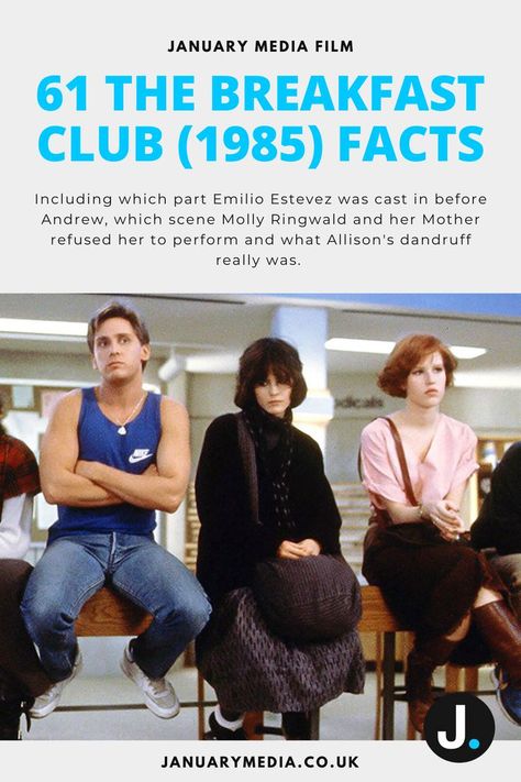 61 The Breakfast Club (1985) Movie Facts You Haven't Read Before Allison And Andrew The Breakfast Club, Emilio Estevez Breakfast Club, Breakfast Club Party, Allison Breakfast Club, Lily Movie, John Hughes Films, Breakfast Club Movie, John Hughes Movies, Emilio Estevez