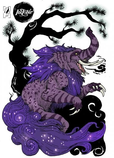 japanese mythology Baku Mythology, Baku Yokai, Yokai Art, Creature Fantasy, Japanese Mythology, Japanese Folklore, Game Concept Art, Mythology Art, Game Concept