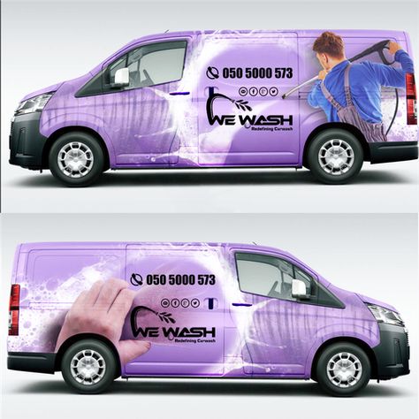 Car Wash Systems, Mobile Detailing, Car Wash Business, Mobile Car Wash, Motivational Hoodies, Tractor Idea, Pamphlet Design, Van Wrap, Mobile Business