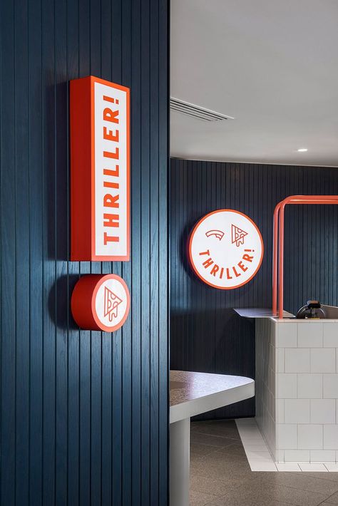 Sign of the times: Branding fast-food venues | Indesignlive Sandwich Bar, Sign Of The Times, Food Branding, Roller Doors, Burger Bar, Hotel Project, Wayfinding Signage, Restaurant Branding, Environmental Design