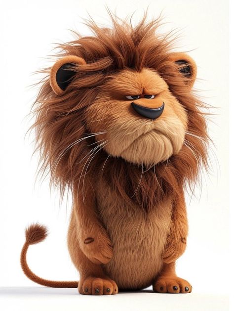 Angry Animals, Animal Caricature, Animal Portraits Art, Cartoon Character Pictures, Cute Cartoon Pictures, Cute Animal Drawings, Cartoon Pics, The Lion, Read Aloud