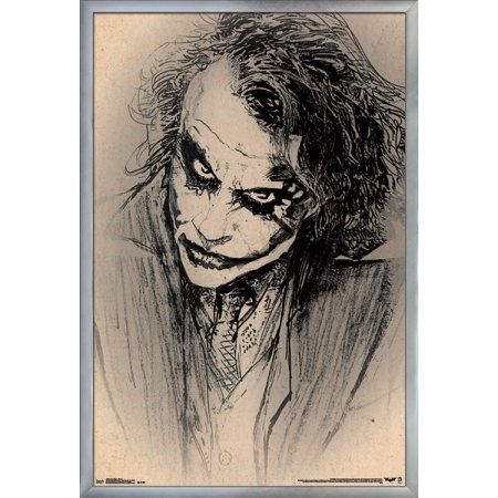 Knight Sketch, Joker Sketch, Dc Comics Poster, Joker Print, Sketch Wall, Comic Frame, Joker Heath, Joker Poster, Black Poster